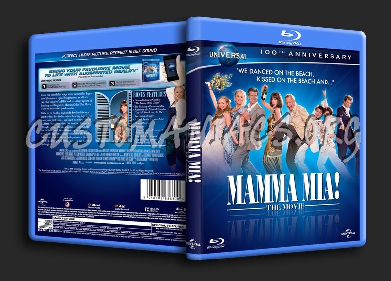 Mamma Mia The Movie blu-ray cover