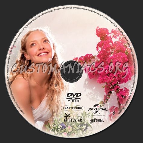 Mamma Mia The Movie dvd label