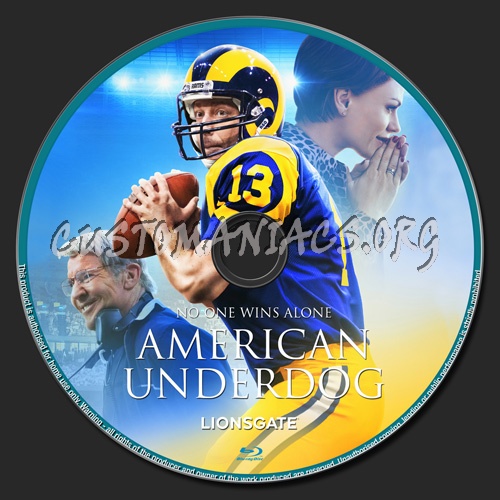 American Underdog blu-ray label - DVD Covers & Labels by Customaniacs, id:  279211 free download highres blu-ray label