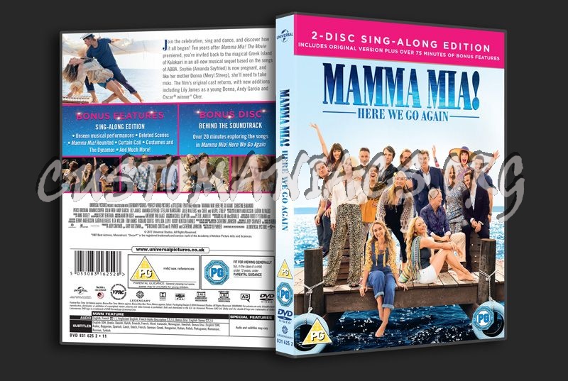 Mamma Mia! Here We Go Again 4K dvd cover