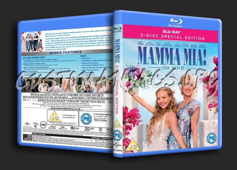 Mamma Mia! The Movie blu-ray cover