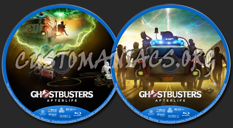 Ghostbusters: Afterlife blu-ray label