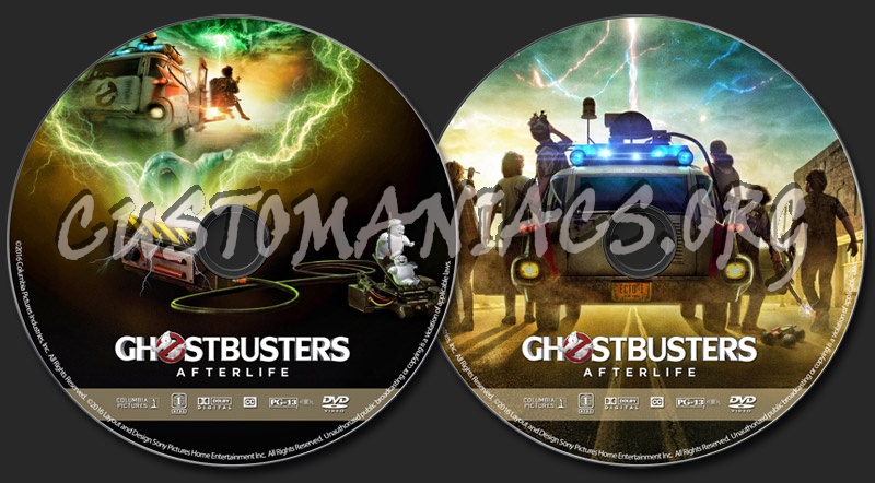 Ghostbusters: Afterlife dvd label