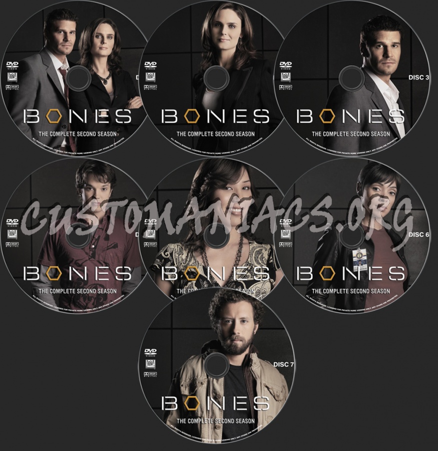 Bones Season 2 dvd label