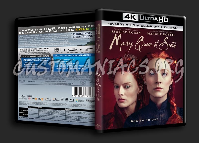 Mary Queen of Scots 4K blu-ray cover