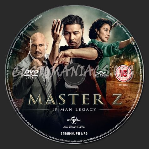 Master Z IP Man Legacy dvd label