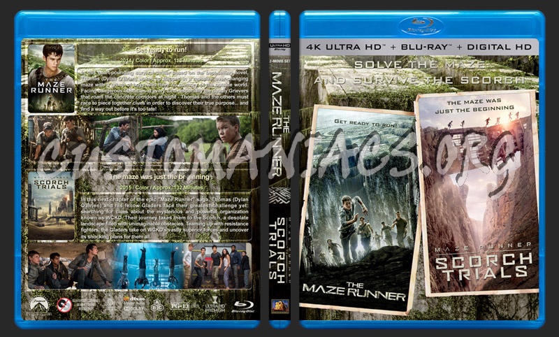 The Maze Runner Double Feature (4K) blu-ray cover