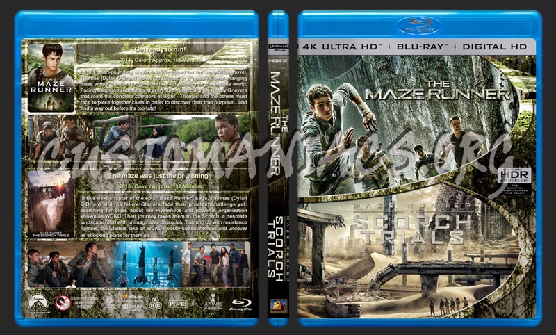 The Maze Runner Double Feature (4K) blu-ray cover