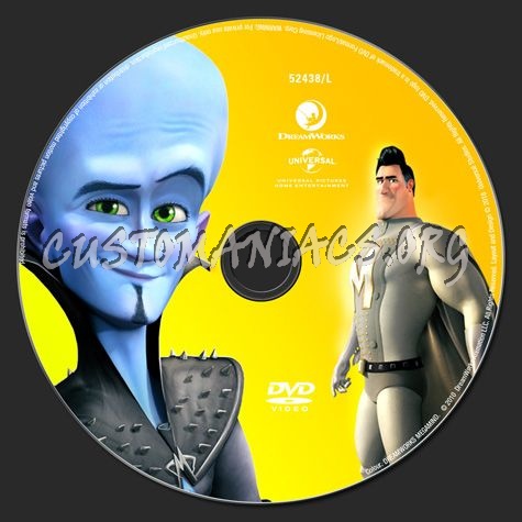 Megamind dvd label