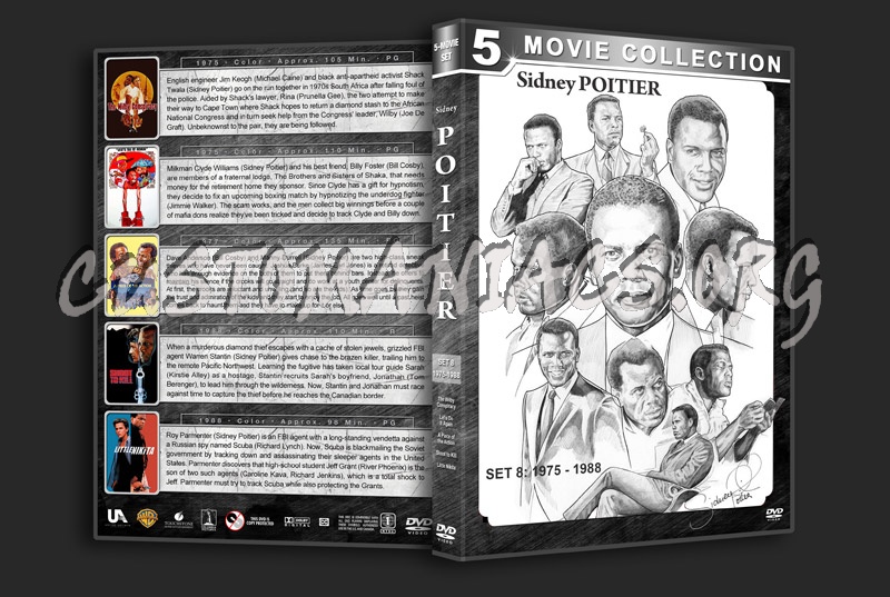 Sidney Poitier Film Collection - Set 8 (1975-1988) dvd cover