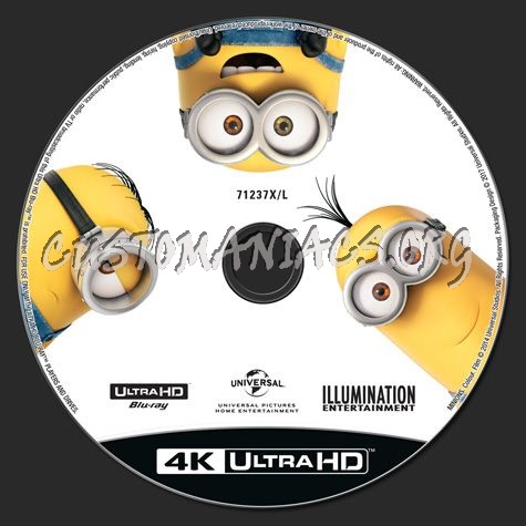 Minions 4K blu-ray label