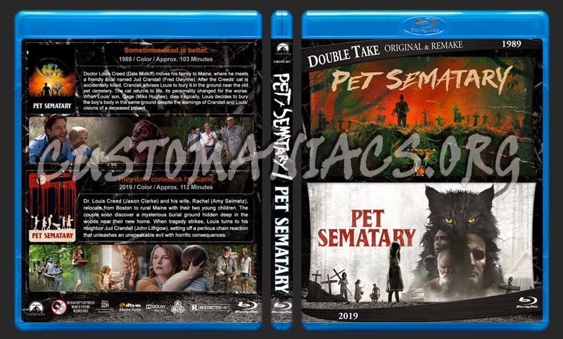 Pet Sematary Double Feature blu-ray cover