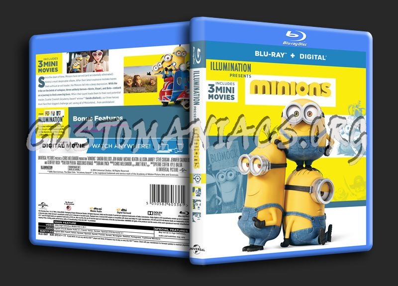 Minions blu-ray cover