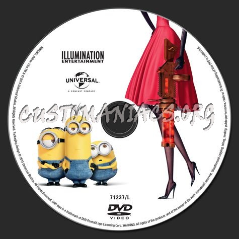 Minions dvd label