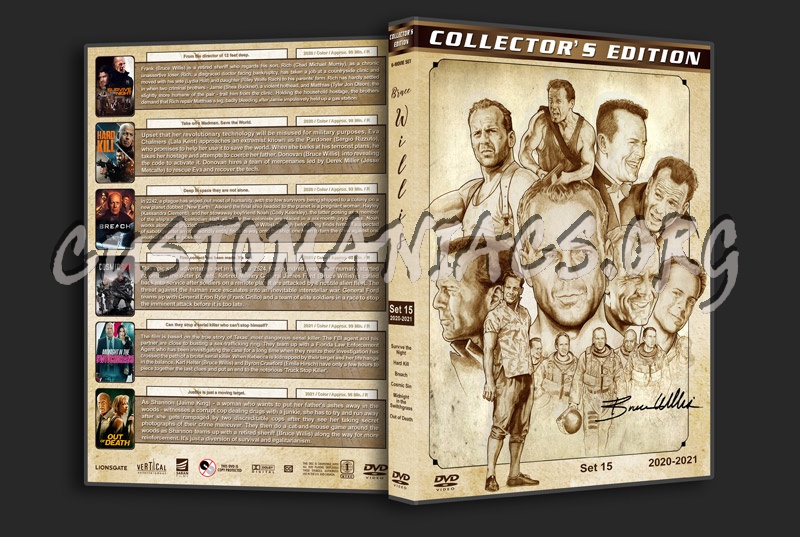 Bruce Willis Filmography - Set 15 (2020-2021) dvd cover