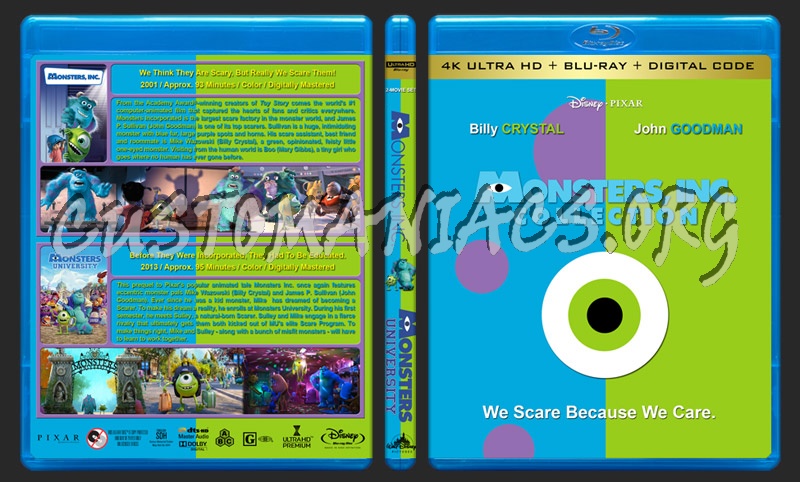 Monsters, Inc. Collection (4K) blu-ray cover