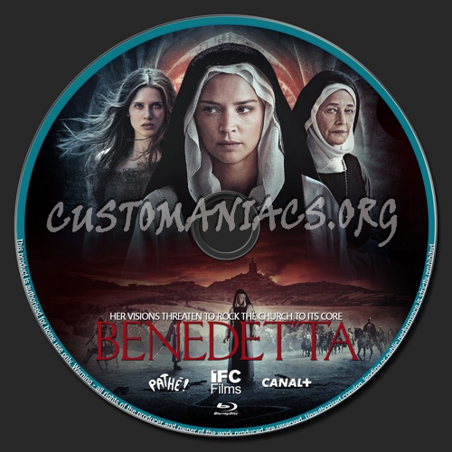 Benedetta blu-ray label