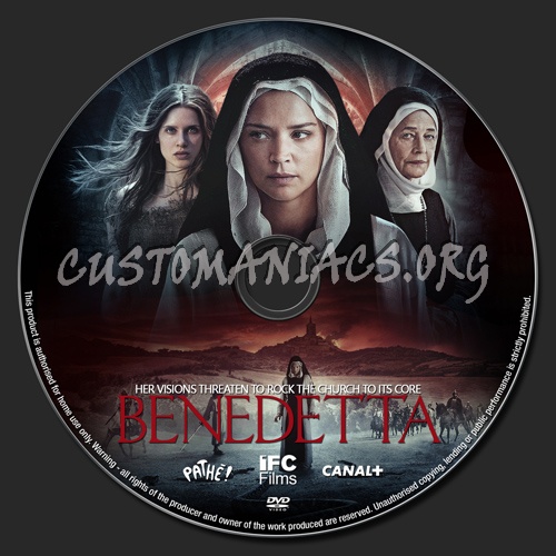 Benedetta dvd label