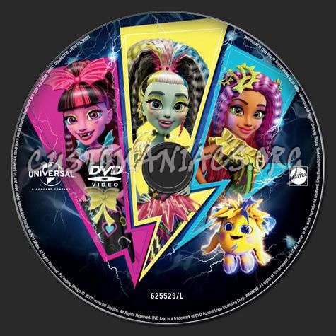 Monster High Electrified dvd label