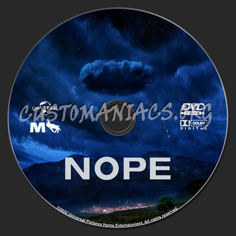 Nope (2022) dvd label