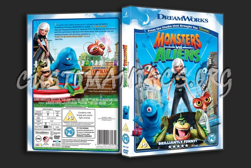 Monsters vs Aliens dvd cover