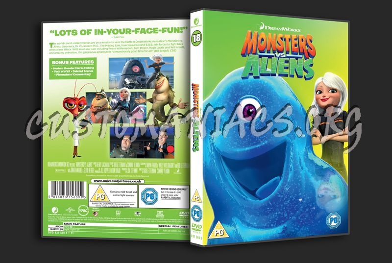 Monsters vs Aliens dvd cover