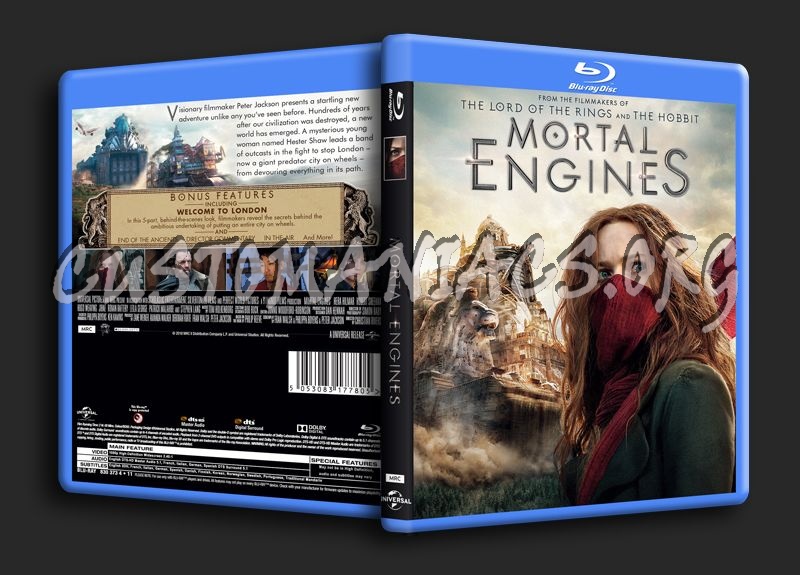 Mortal Engines blu-ray cover