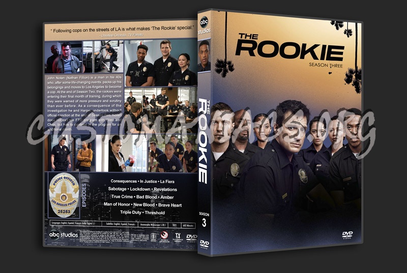 The Rookie - Season 3 dvd cover