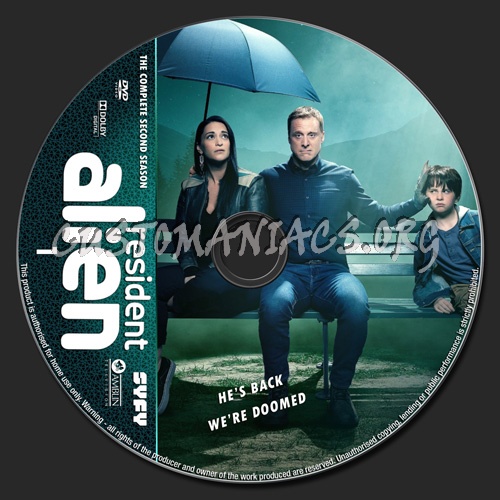 Resident Alien Season 2 dvd label