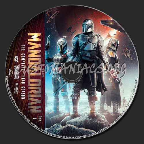 The Mandalorian Season 3 dvd label