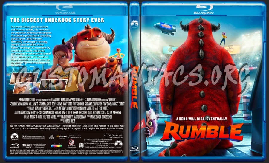 Rumble blu-ray cover