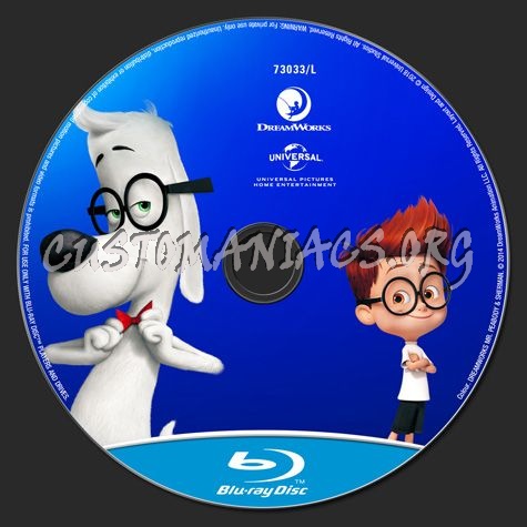 Mr Peabody & Sherman blu-ray label