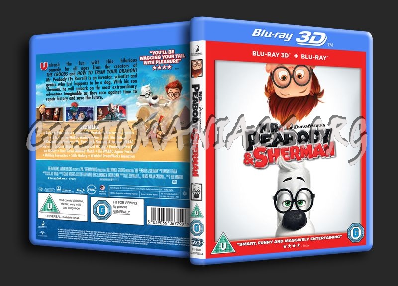 Mr Peabody & Sherman 3D blu-ray cover