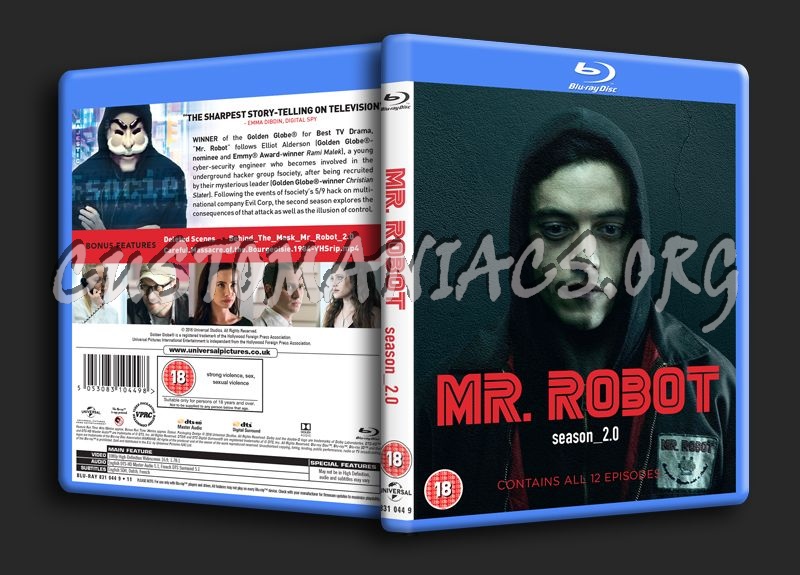 Mr Robot Season 2 blu-ray cover