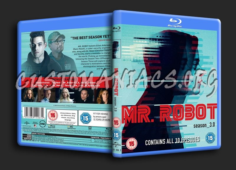 Mr Robot Season 3 blu-ray cover