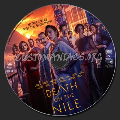 Death On The Nile (2022) dvd label