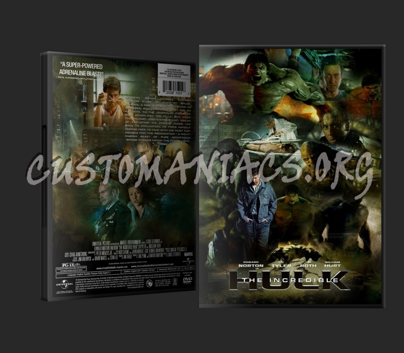 The Incredible Hulk dvd cover