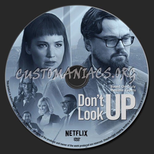 Don't Look Up dvd label