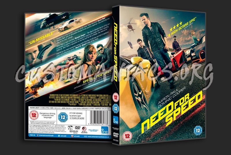 Need for Speed dvd cover