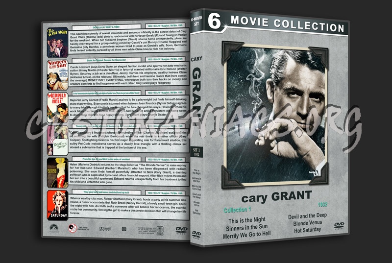 Cary Grant Film Collection - Set 1 (1932) dvd cover