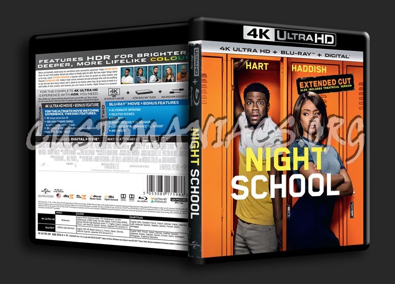 Night School 4K blu-ray cover