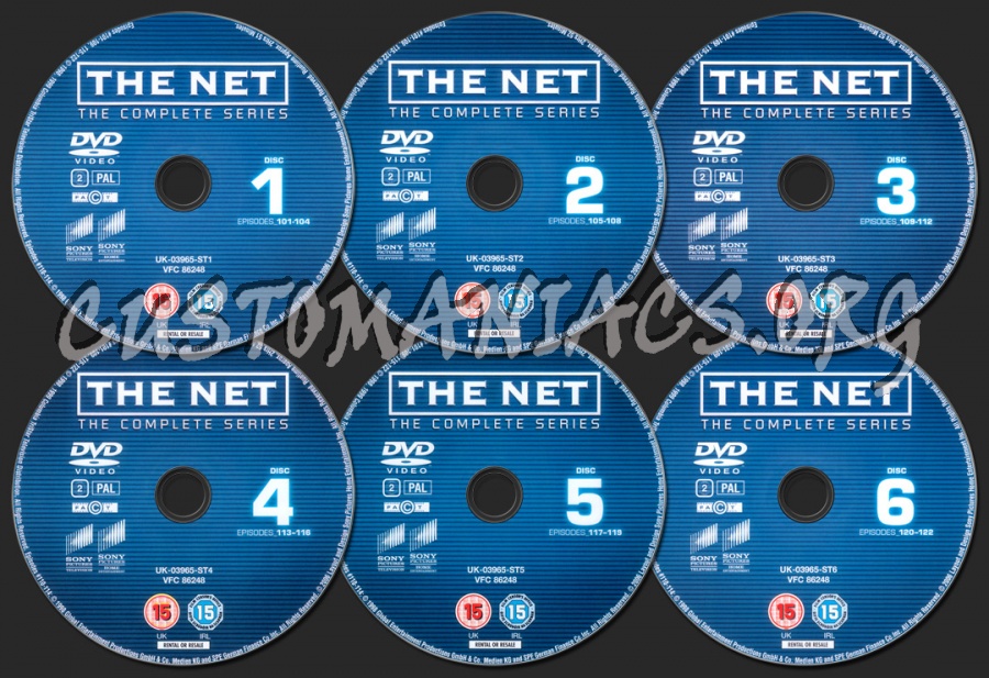 The Net Complete Series dvd label