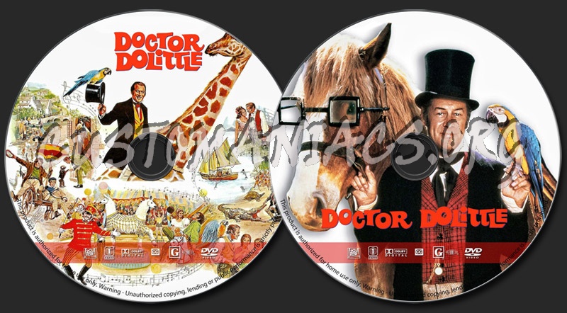 Doctor Dolittle dvd label