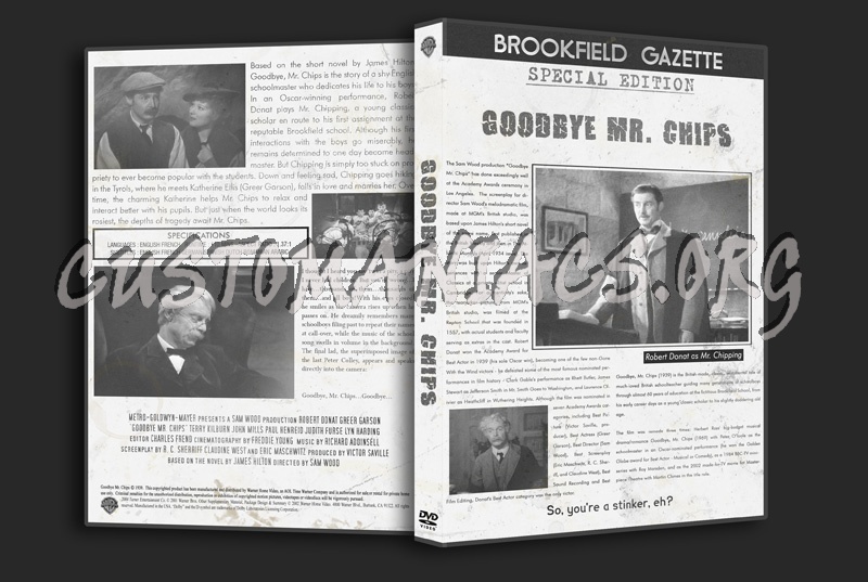 Goodbye Mr Chips dvd cover