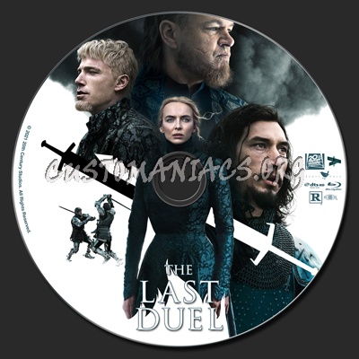 The Last Duel (2021) blu-ray label