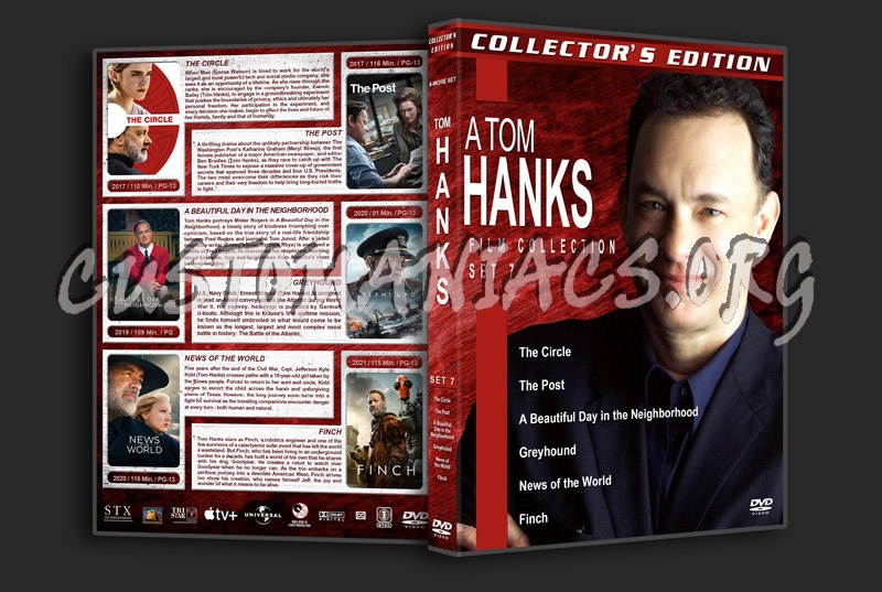 Tom Hanks Film Collection - Set 7 dvd cover