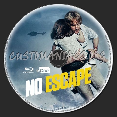 No Escape blu-ray label