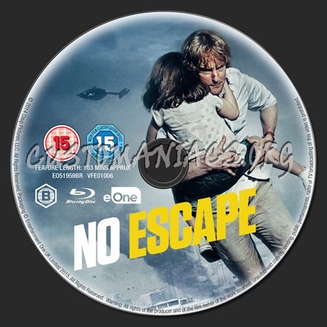 No Escape blu-ray label