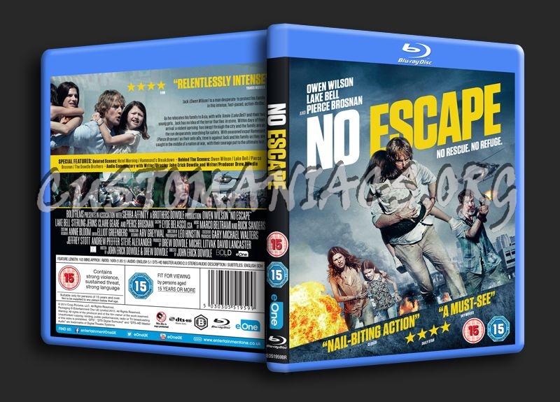 No Escape blu-ray cover