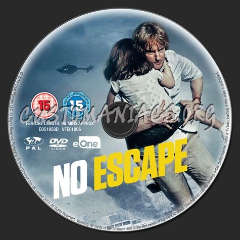 No Escape dvd label